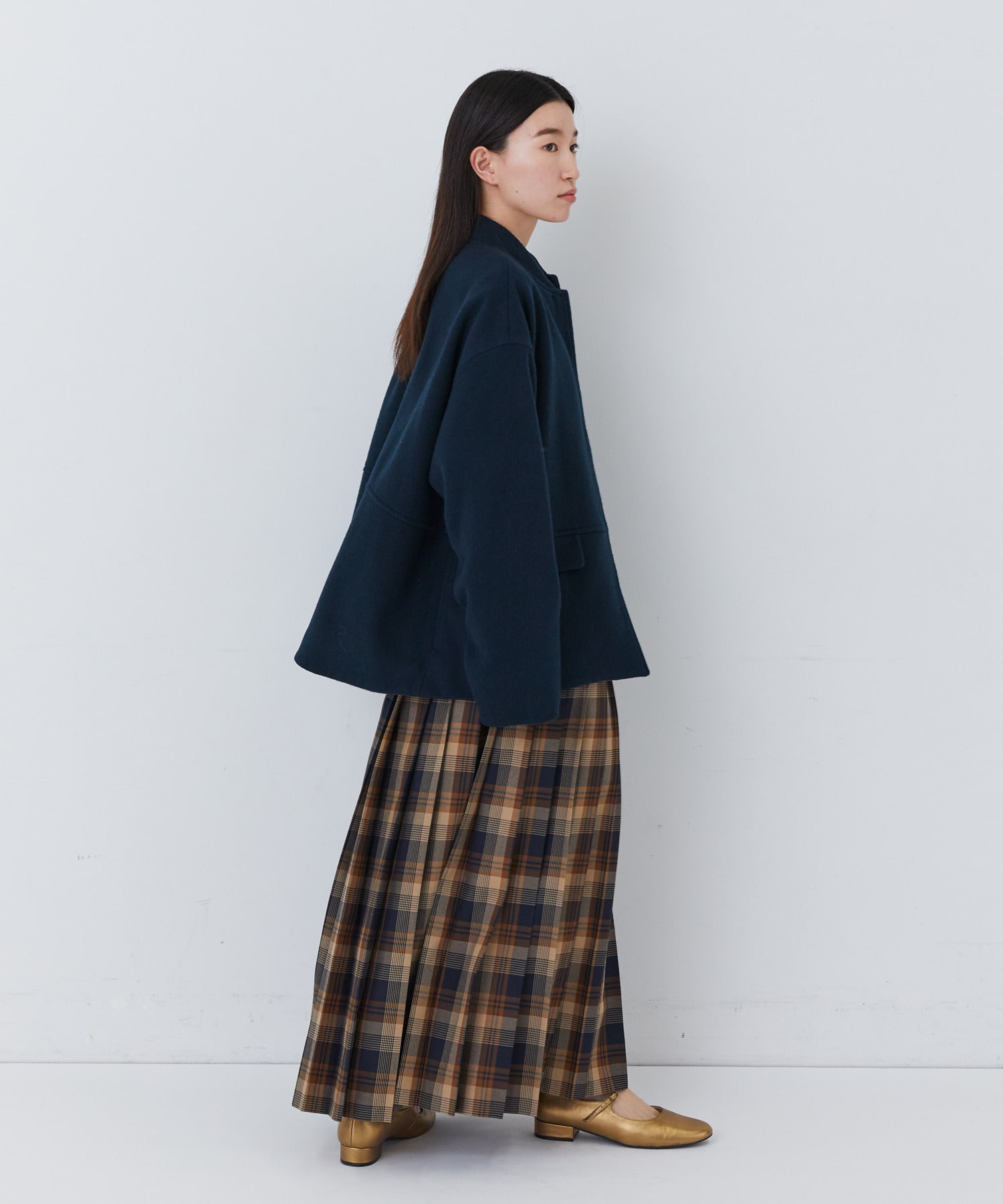 【congés payés】｜2BUY10%OFF・3BUY20%OFF｜ウールビーバーショートコート 詳細画像 ブラック 2