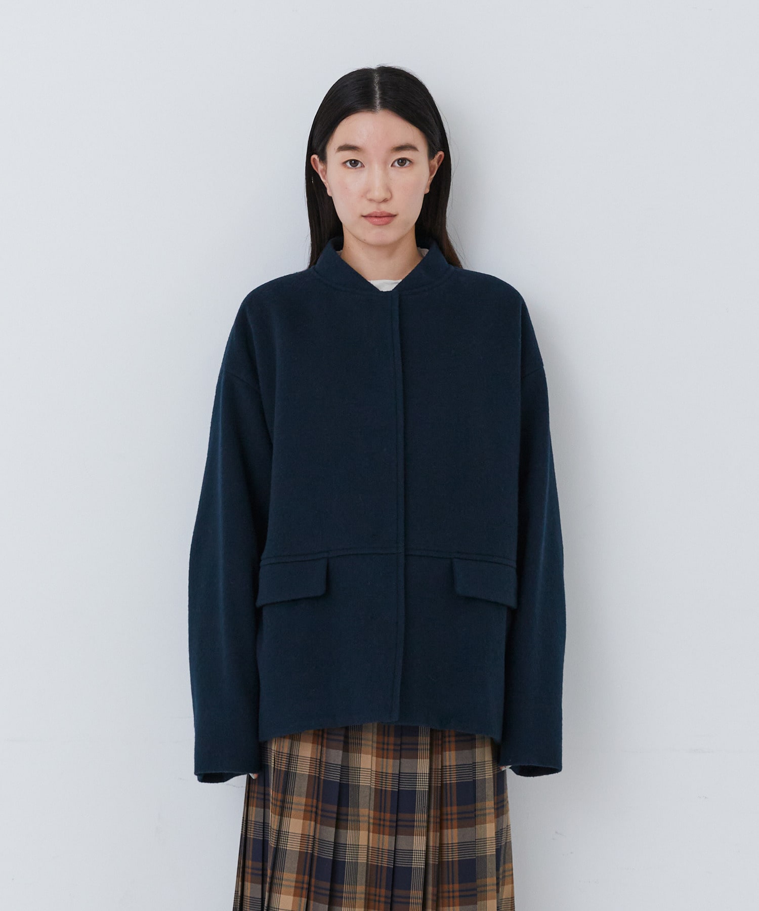 【congés payés】｜2BUY10%OFF・3BUY20%OFF｜ウールビーバーショートコート 詳細画像 ブラック 5