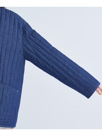 【congés payés】デニムキルティングブルゾン 詳細画像 インディゴブルー 10