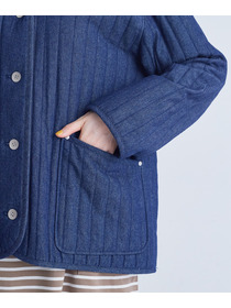 【congés payés】デニムキルティングブルゾン 詳細画像 インディゴブルー 11