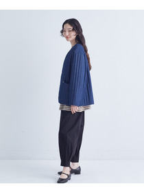 【congés payés】デニムキルティングブルゾン 詳細画像 インディゴブルー 2