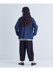 【congés payés】デニムキルティングブルゾン 詳細画像 インディゴブルー 3