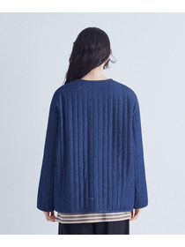 【congés payés】デニムキルティングブルゾン 詳細画像 インディゴブルー 7