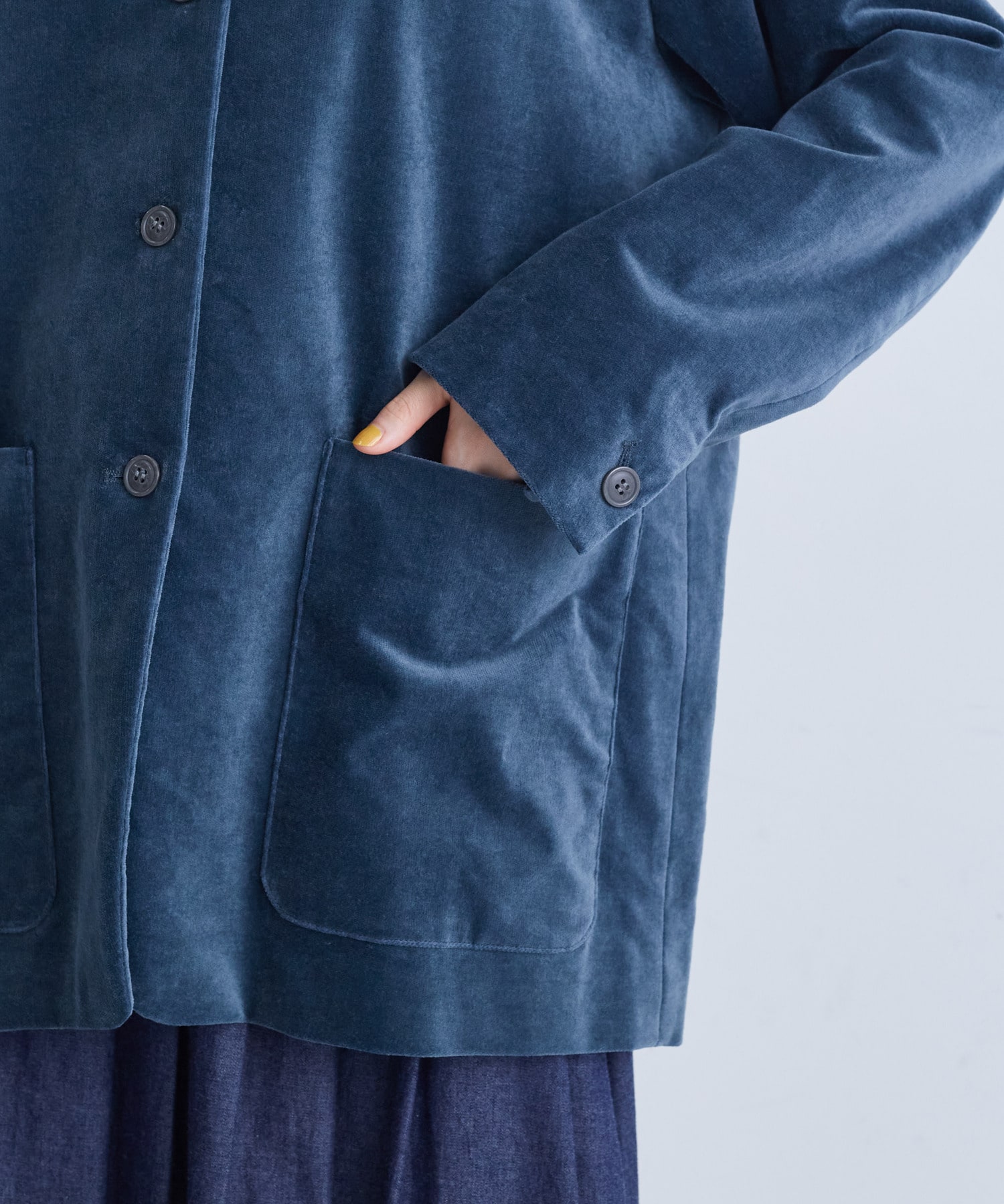 Kiton テーラードジャケット ネイビー コットン100 Donato Vinci Italy】【春夏】リネンコットンブレンド 2釦