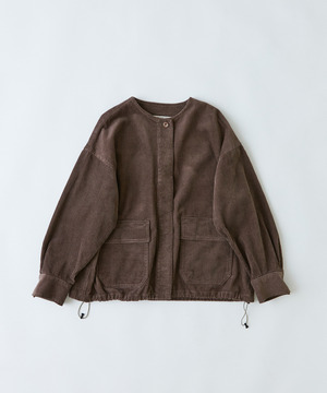 【congés payés】｜2BUY10%OFF・3BUY20%OFF｜【FAVE】コーデュロイブルゾン 詳細画像 ブラウン 1