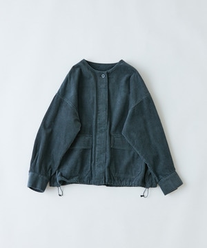 【congés payés】｜2BUY10%OFF・3BUY20%OFF｜【FAVE】コーデュロイブルゾン 詳細画像 ブルーグリーン 1