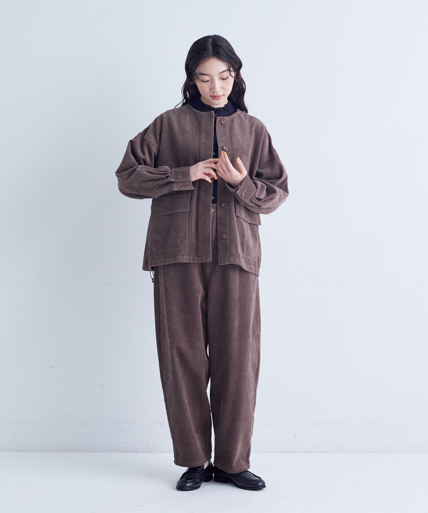 【congés payés】｜2BUY10%OFF・3BUY20%OFF｜【FAVE】コーデュロイブルゾン 詳細画像 ブラウン 30