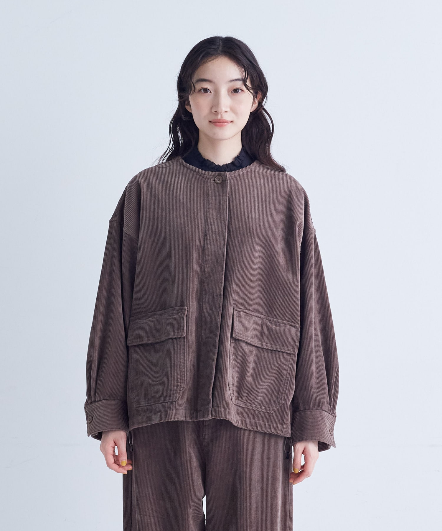 【congés payés】｜2BUY10%OFF・3BUY20%OFF｜【FAVE】コーデュロイブルゾン 詳細画像 ブラウン 34