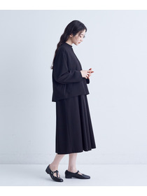 【congés payés】ラウンドカラーショートジャケット 詳細画像 ブラック 2