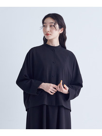 【congés payés】ラウンドカラーショートジャケット 詳細画像 ブラック 3