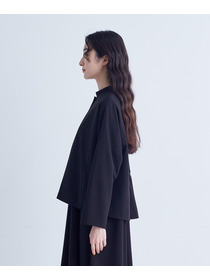 【congés payés】ラウンドカラーショートジャケット 詳細画像 ブラック 5