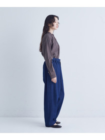 【congés payés】｜2BUY10%OFF・3BUY20%OFF｜ベルト付きデニムワイドパンツ 詳細画像 インディゴブルー 10