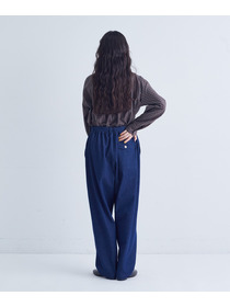 【congés payés】｜2BUY10%OFF・3BUY20%OFF｜ベルト付きデニムワイドパンツ 詳細画像 インディゴブルー 11