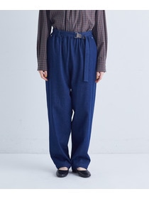 【congés payés】｜2BUY10%OFF・3BUY20%OFF｜ベルト付きデニムワイドパンツ 詳細画像 インディゴブルー 12