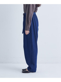 【congés payés】｜2BUY10%OFF・3BUY20%OFF｜ベルト付きデニムワイドパンツ 詳細画像 インディゴブルー 13