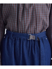 【congés payés】｜2BUY10%OFF・3BUY20%OFF｜ベルト付きデニムワイドパンツ 詳細画像 インディゴブルー 15