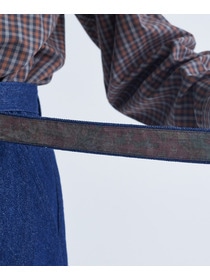 【congés payés】｜2BUY10%OFF・3BUY20%OFF｜ベルト付きデニムワイドパンツ 詳細画像 インディゴブルー 19