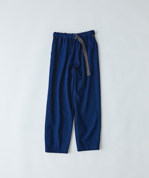 【congés payés】｜2BUY10%OFF・3BUY20%OFF｜ベルト付きデニムワイドパンツ 詳細画像 インディゴブルー 1