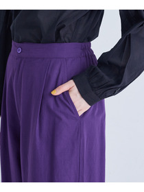 【congés payés】裾タックイージーパンツ 詳細画像 チャコールグレー 11