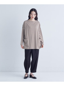 【congés payés】裾タックイージーパンツ 詳細画像 チャコールグレー 13