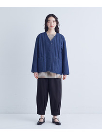 【congés payés】裾タックイージーパンツ 詳細画像 チャコールグレー 14