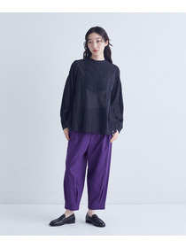 【congés payés】裾タックイージーパンツ 詳細画像 チャコールグレー 2