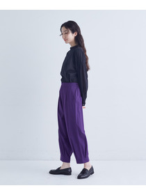 【congés payés】裾タックイージーパンツ 詳細画像 チャコールグレー 4