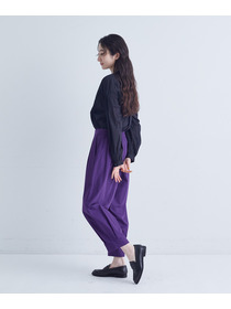 【congés payés】裾タックイージーパンツ 詳細画像 チャコールグレー 5