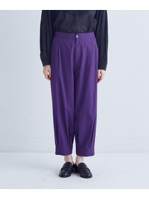 【congés payés】裾タックイージーパンツ 詳細画像 チャコールグレー 6