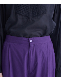 【congés payés】裾タックイージーパンツ 詳細画像 チャコールグレー 9