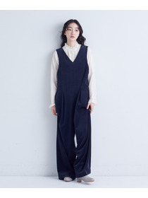 【congés payés】｜2BUY10%OFF・3BUY20%OFF｜Vネックオーバーオール 詳細画像 ネイビー 13