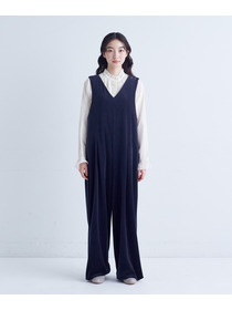 【congés payés】｜2BUY10%OFF・3BUY20%OFF｜Vネックオーバーオール 詳細画像 ネイビー 16