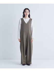 【congés payés】｜2BUY10%OFF・3BUY20%OFF｜Vネックオーバーオール 詳細画像 ネイビー 5