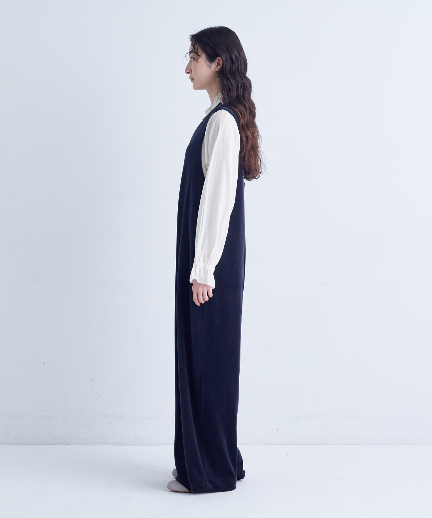 【congés payés】｜2BUY10%OFF・3BUY20%OFF｜Vネックオーバーオール 詳細画像 ネイビー 17