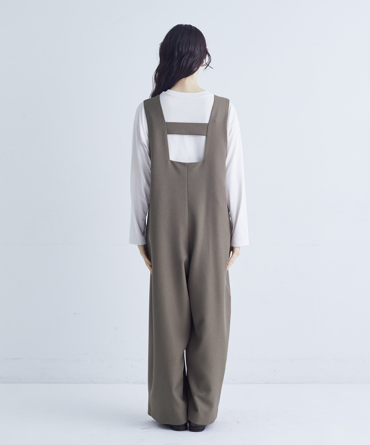 【congés payés】｜2BUY10%OFF・3BUY20%OFF｜Vネックオーバーオール 詳細画像 ネイビー 7