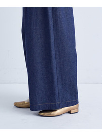 【congés payés】｜2BUY10%OFF・3BUY20%OFF｜タックデニムワイドパンツ 詳細画像 インディゴブルー 16