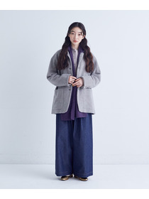 【congés payés】｜2BUY10%OFF・3BUY20%OFF｜タックデニムワイドパンツ 詳細画像 インディゴブルー 2