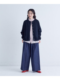 【congés payés】｜2BUY10%OFF・3BUY20%OFF｜タックデニムワイドパンツ 詳細画像 インディゴブルー 3