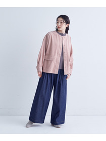 【congés payés】｜2BUY10%OFF・3BUY20%OFF｜タックデニムワイドパンツ 詳細画像 インディゴブルー 4