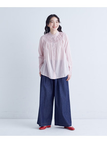 【congés payés】｜2BUY10%OFF・3BUY20%OFF｜タックデニムワイドパンツ 詳細画像 インディゴブルー 5