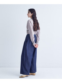 【congés payés】｜2BUY10%OFF・3BUY20%OFF｜タックデニムワイドパンツ 詳細画像 インディゴブルー 7