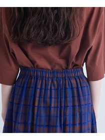 【congés payés】｜2BUY10%OFF・3BUY20%OFF｜モールチェックスカート 詳細画像 ブラック系その他 10