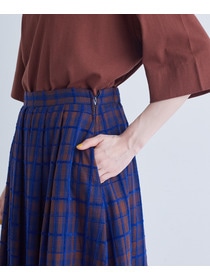 【congés payés】｜2BUY10%OFF・3BUY20%OFF｜モールチェックスカート 詳細画像 ブラック系その他 11