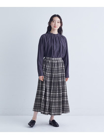 【congés payés】｜2BUY10%OFF・3BUY20%OFF｜モールチェックスカート 詳細画像 ブラック系その他 19