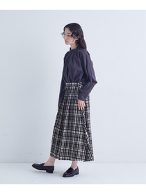 【congés payés】｜2BUY10%OFF・3BUY20%OFF｜モールチェックスカート 詳細画像 ブラック系その他 20