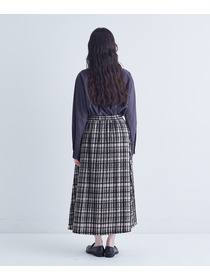 【congés payés】｜2BUY10%OFF・3BUY20%OFF｜モールチェックスカート 詳細画像 ブラック系その他 21