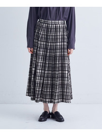 【congés payés】｜2BUY10%OFF・3BUY20%OFF｜モールチェックスカート 詳細画像 ブラック系その他 22