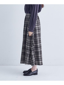 【congés payés】｜2BUY10%OFF・3BUY20%OFF｜モールチェックスカート 詳細画像 ブラック系その他 23