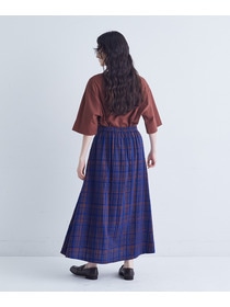 【congés payés】｜2BUY10%OFF・3BUY20%OFF｜モールチェックスカート 詳細画像 ブラック系その他 5