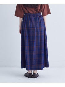 【congés payés】｜2BUY10%OFF・3BUY20%OFF｜モールチェックスカート 詳細画像 ブラック系その他 8